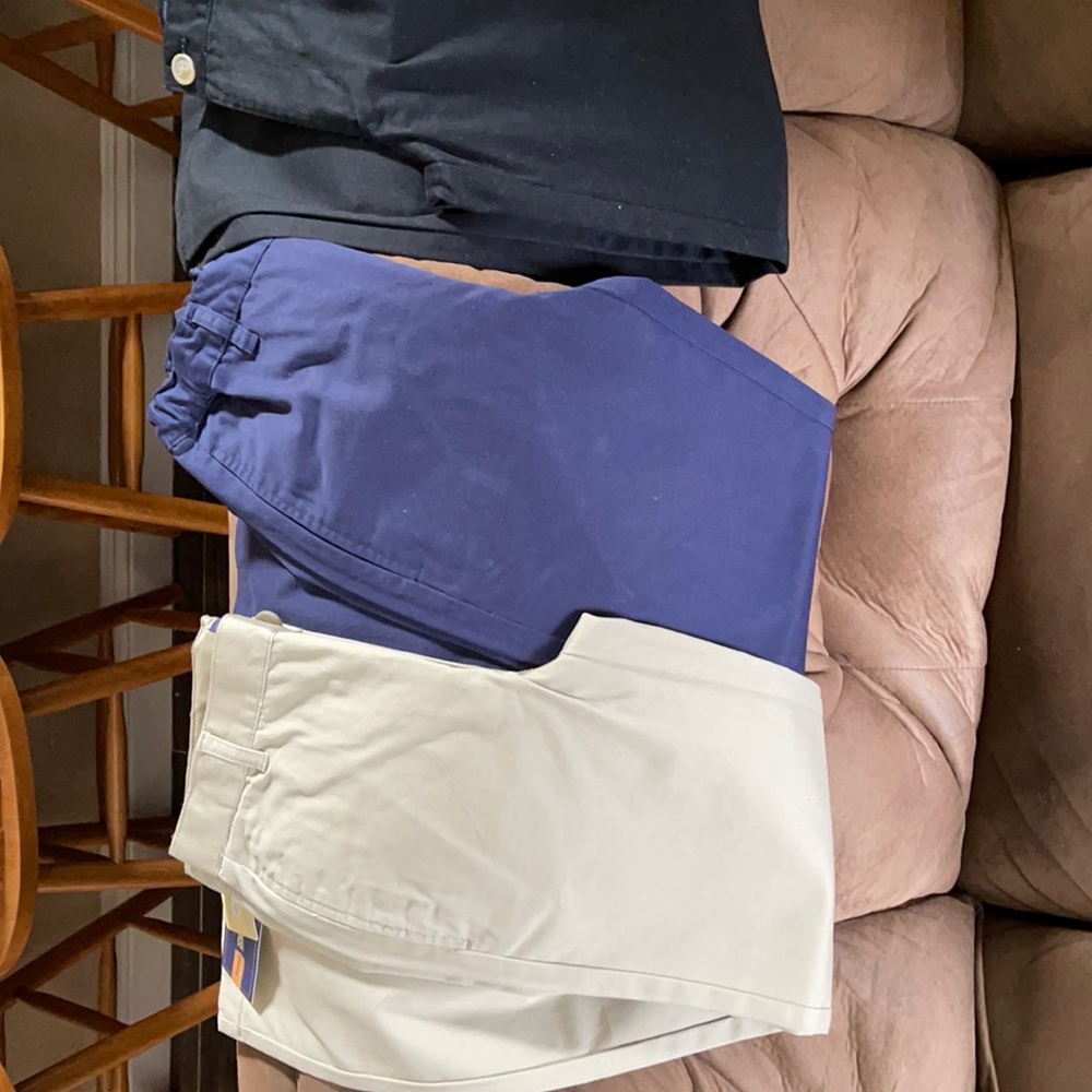 Boys Great for Uniforms 3 pairs of Cherokee pants  sz 14
